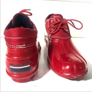 Tommy Hilfiger Shoes - Tommy Hilfiger red rain boots waterproof shoes Tommy Hilfiger Shoes - Tommy Hilfiger red rain boots waterproof shoes
